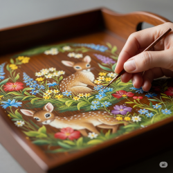 Hand-painted Trays